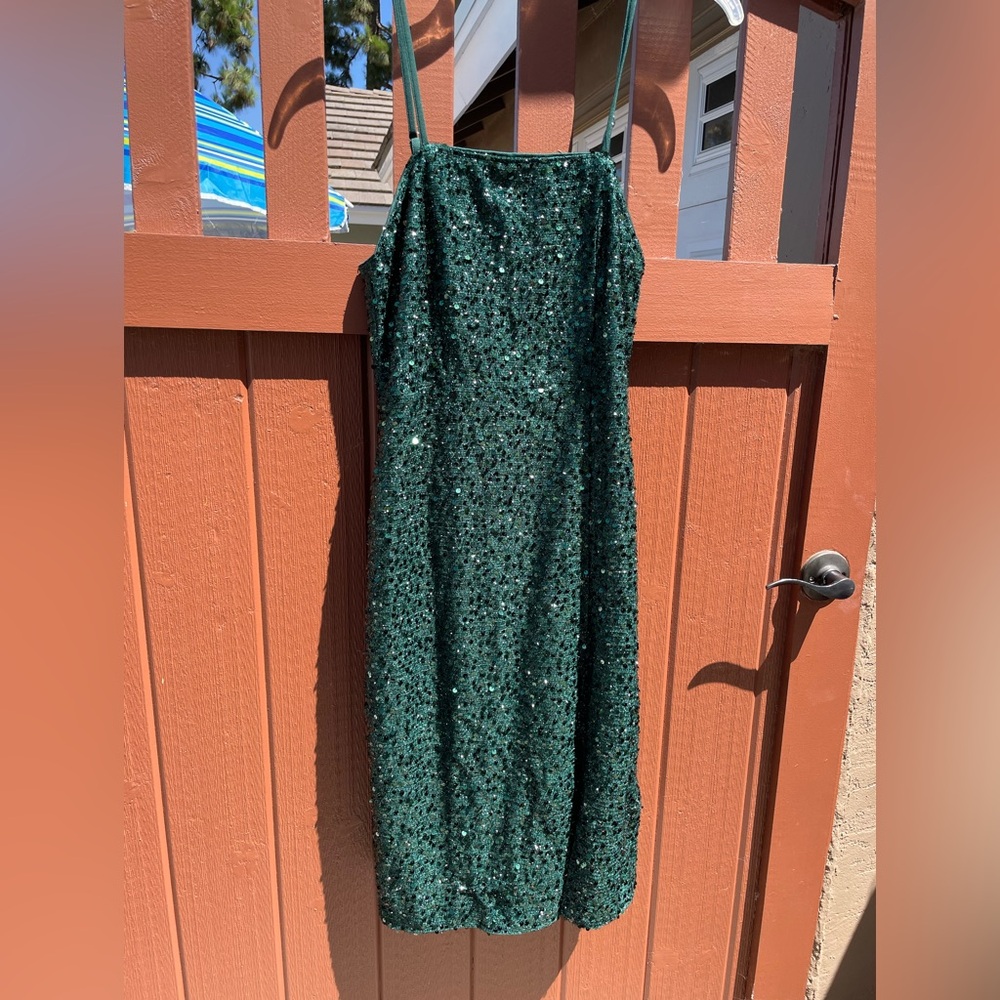 Green Sequin Dress